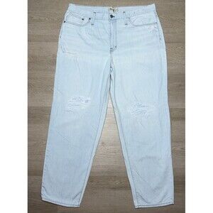 Madewell Jeans Womens 32 The Slouchy Boyjean Light Wash Denim